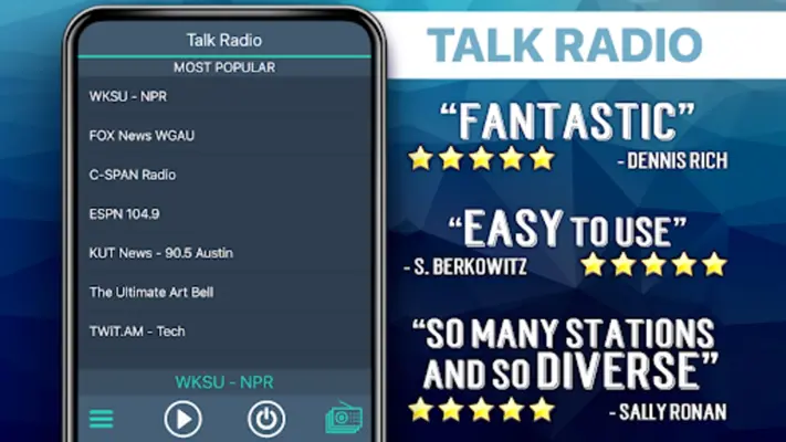 Talk Radio Favorites android App screenshot 1